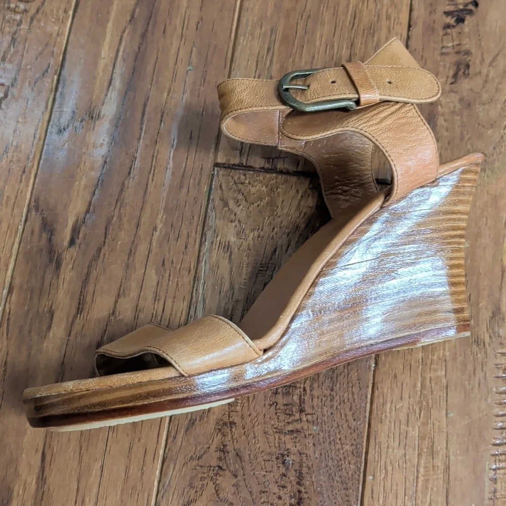Bali ELF Dreamer Platform Tan Wedge Sandals